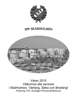 programblad - SPF Seniorerna