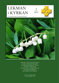 Lekman i Kyrkan 2012-02 - Svenska Kyrkans Lekmannaförbund