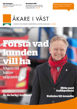 Fair Transport - Sveriges &Aring;kerif&ouml;retag