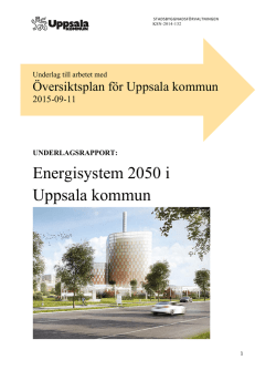 Energisystem 2050 i Uppsala kommun