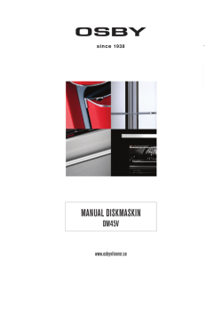 MANUAL DISKMASKIN