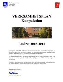 Verksamhetsplanen 2015/16 - Kungsskolan