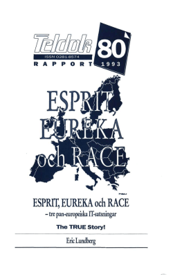 ESPRIT, EUREKA och RACE