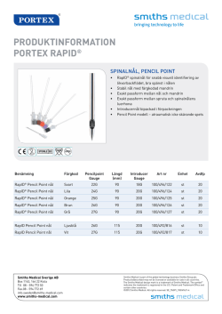 Produktinformation Portex raPid®