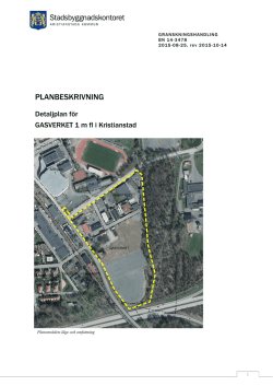 PLANBESKRIVNING - Kristianstad kommun