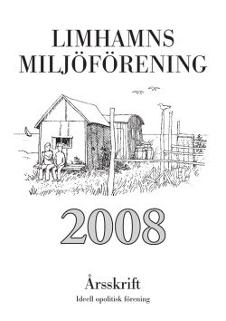 Årsskriften 2008 - Limhamns miljöförening