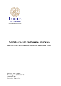 Globaliseringens strukturerade migration