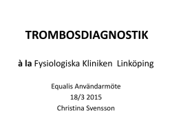 Christina Svensson, Duplexdiagnostik