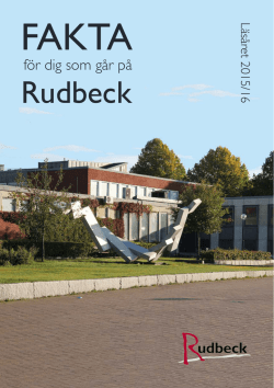 Fakta för Rudbeck 2015/16 (PDF, öppnas i nytt fönster)
