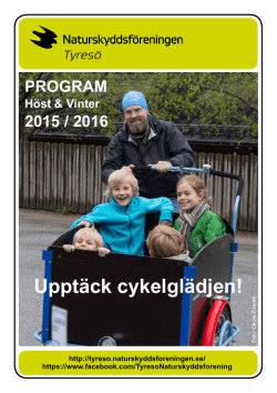 Höst och vinterprogrammet 2015/2016