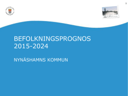 BEFOLKNINGSPROGNOS 2015-2024