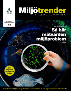 Ladda hem senaste numret av Milj&ouml;trender #Tillbaka till framtiden