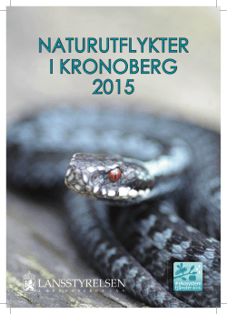 Naturutflykter i Kronoberg 2015