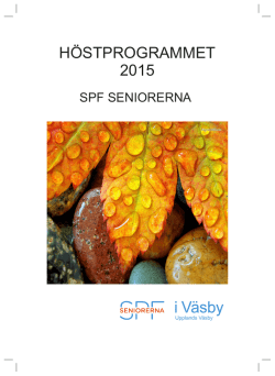 Klicka här så får du programbladet för hösten 2015