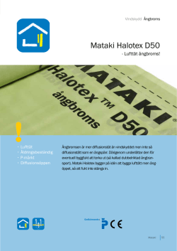 Produktblad Mataki Halotex D50