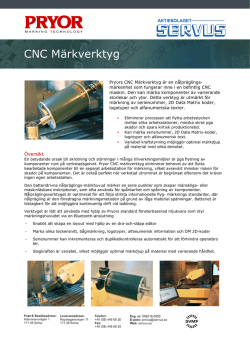 CNC Märkverktyg - Metal Supply SE