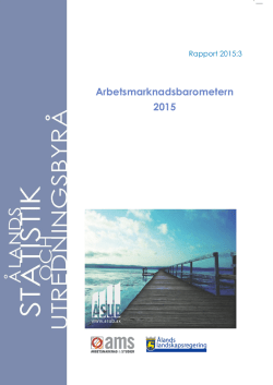 Arbetsmarknadsbarometern 2015 (R2015:3)