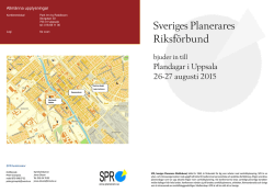 årets program som pdf - Sveriges Planerares Riksförbund