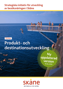 Rapport 1 - Produkt- och destinationsutveckling