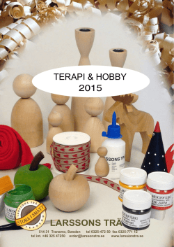 2015 TERAPI & HOBBY LARSSONS TRÄ