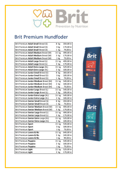 Brit Premium Hundfoder