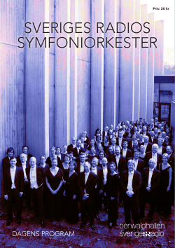 Dagens Program: Sibelius 150 år 16 oktober 2015