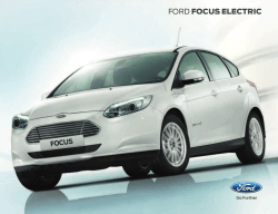 Ford Focus Electric Broschyr
