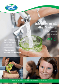 Miljöinformation 2015 Varberg