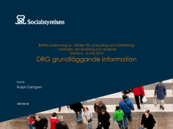 DRG grundläggande information