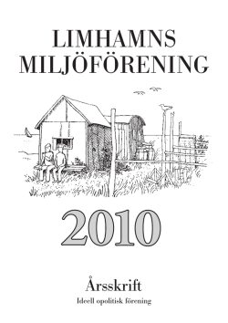 Årsskriften 2010 - Limhamns miljöförening