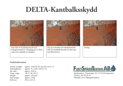 DELTA-Kantbalksskydd monteringsanvisning