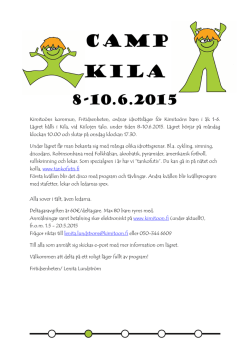 Camp Kila 2015 svenska