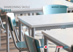 INNREDNING SKOLE