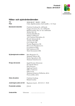 Protokoll 2015-05-07, pdf, öppnas i nytt fönster