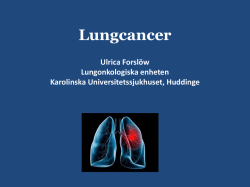 Lungcancer Ulrica Forslöw 3 mars 2015 - Ping-Pong