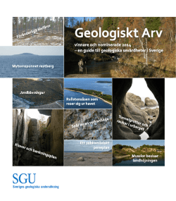 Ladda ner broschyren - Geologiskt Arv 2014