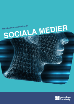 Handbok för användning av sociala medier