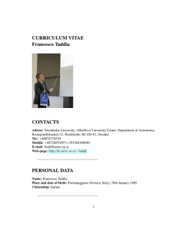 my CV