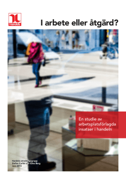 Läs rapporten "I arbete eller åtgärd?"