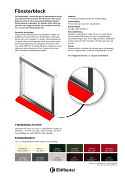Fönsterbleck - Elitfönster