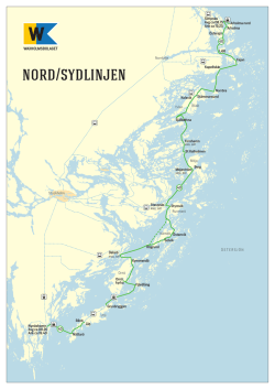 Karta Nordsydlinjen