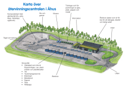 Karta över återvinningscentralen i Åhus