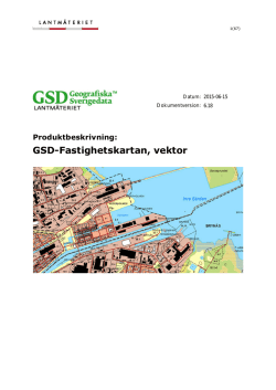 GSD-Fastighetskartan, vektor