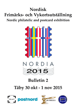 Nordisk Frimärks- och Vykortsutställning Bulletin 2