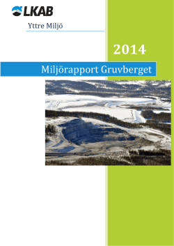 15-768 Svappavaara - Miljörapport 2014 Gruvberget