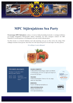 MPC Stjärnjaktens Sea Party