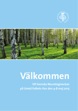 Program - Svenska Neurologföreningen