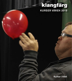 Klangfärgs kursprogram för våren 2015 som pdf.