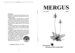 Innehåll Mergus 1998 häfte 2 sid 1-10, 20