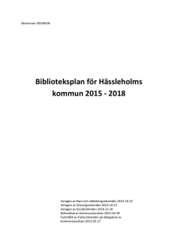 Hässleholm - Biblioteksstatistik
